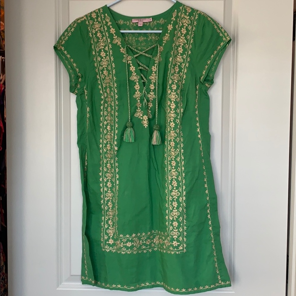 green Calypso St Barth shirt dress. Worn once.